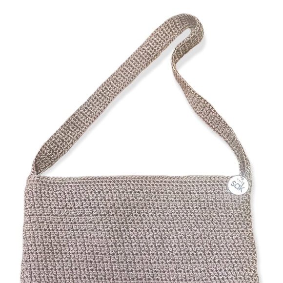 SOLD! The Sak Beige Crochet Small Shoulder Bag No. VLS 01 - Picture 7 of 15